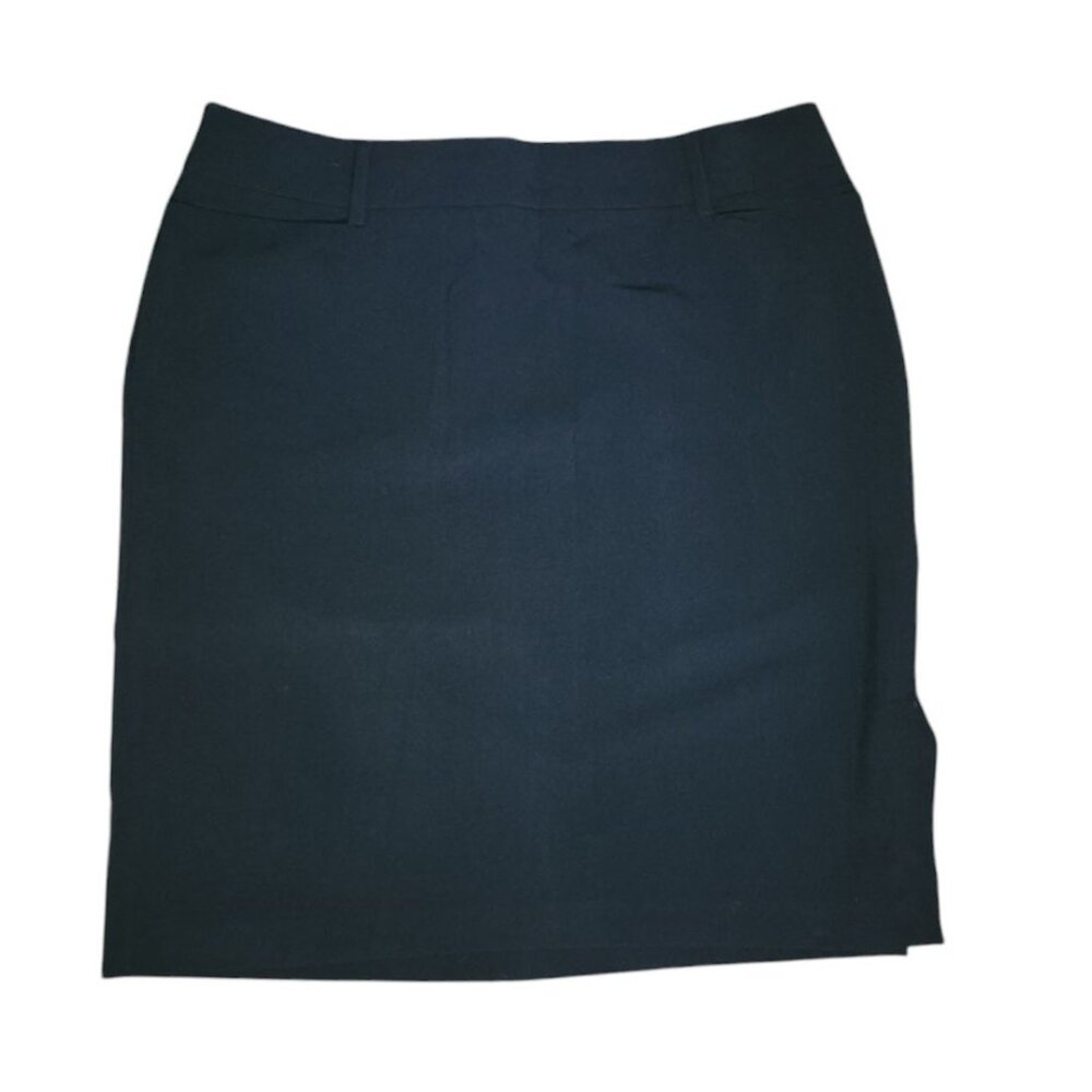 Lane Bryant Skirt Womens Size 16 Solid All Black Pencil Career‎ Business Office
